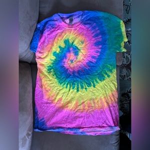 neon tye dye t-shirt nwot